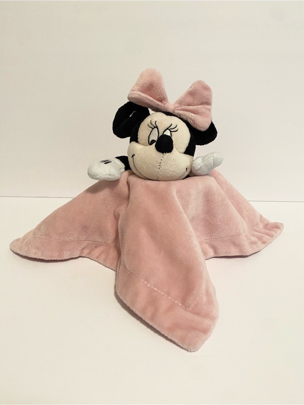 Disney Baby Minnie Mouse Lovey Security Blanket Pink Cuddle Soft Toy Girl Plush